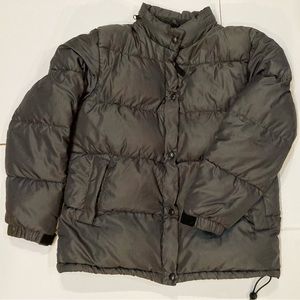 Men’s Gap Grey Puffer Down-Filled Winter Coat Medium